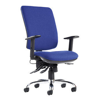 Senza Ergonomic Asynchro Task Chair, Blue