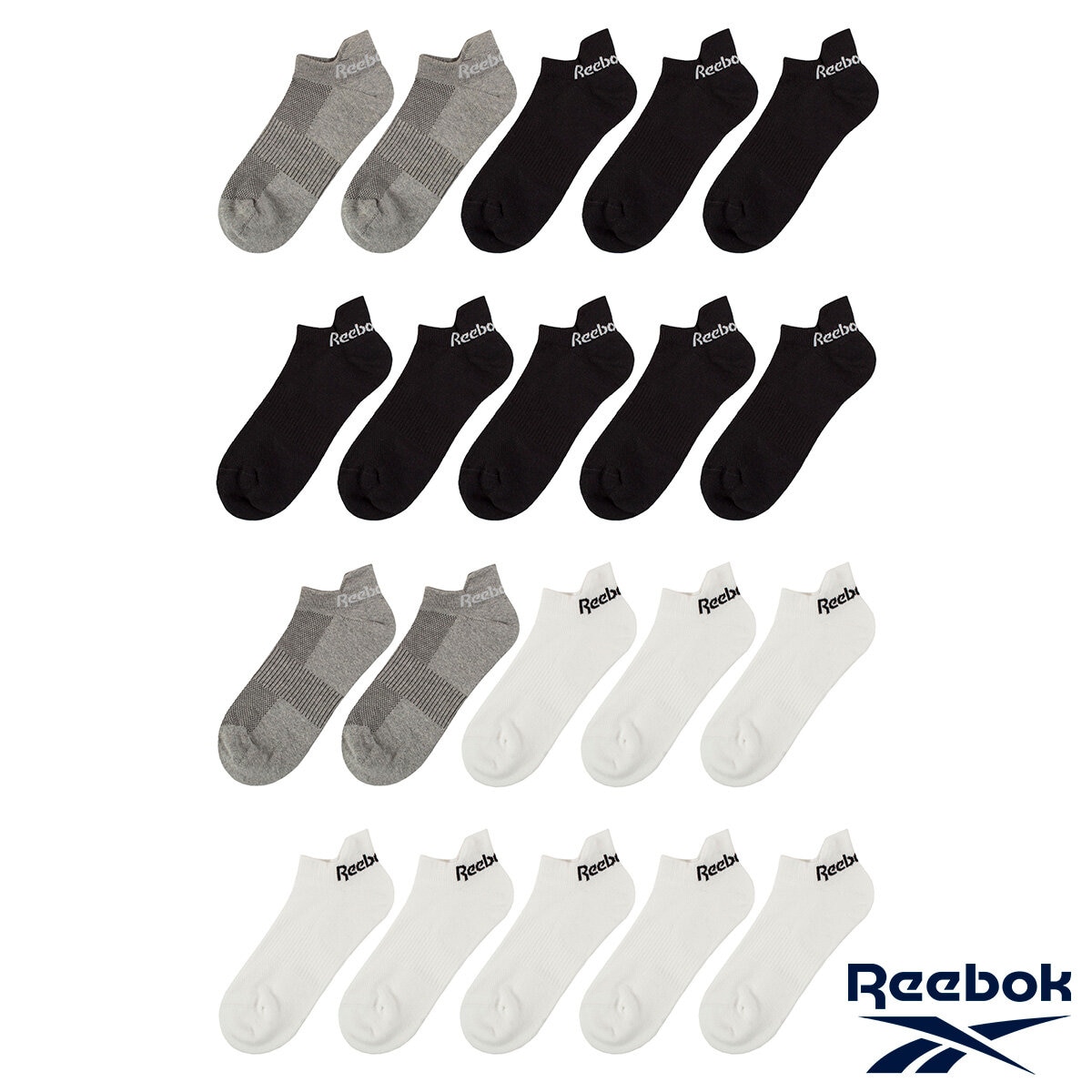 Reebok Men's Trainer Sock 10 Pack