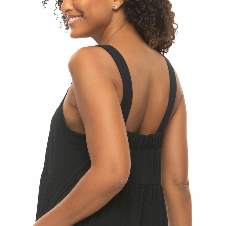 Jezebel Ladies Tiered Dress in Black