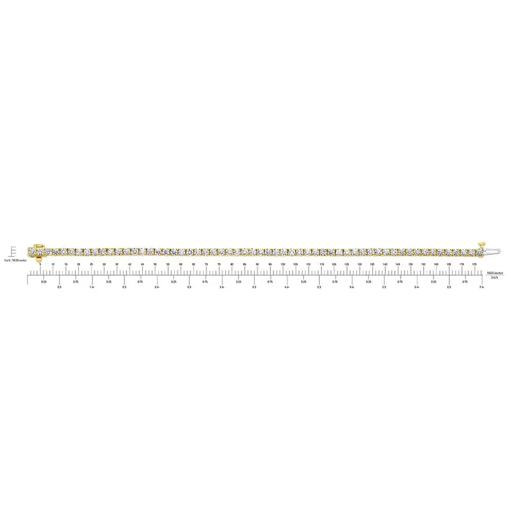 Yellow Gold 5ctw Tennis Bracelet