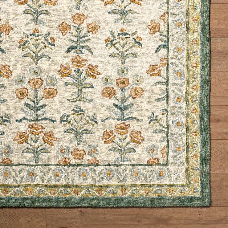Livabliss Fairfax Green Wool Rug, In 2 Sizes Livabliss Fairfax Green Wool Rug, In 2 Sizes