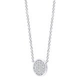 0.25ctw Round Brilliant Diamond Necklace, 14ct White Gold