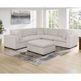 Thomasville Lowell Grey Fabric 6 Piece Modular Sofa