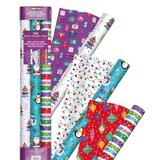 Kirkland Signature 540ft² (50.2m²) Bright Double Sided Gift Wrap - 2 Packs of 3