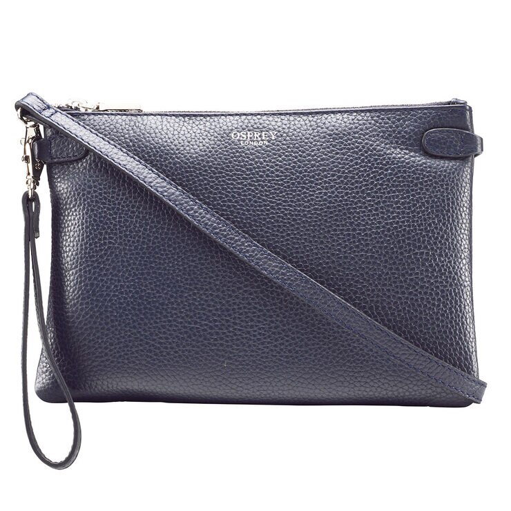 Osprey London Madison Leather Women's Cross Body bag, Navy Costco UK