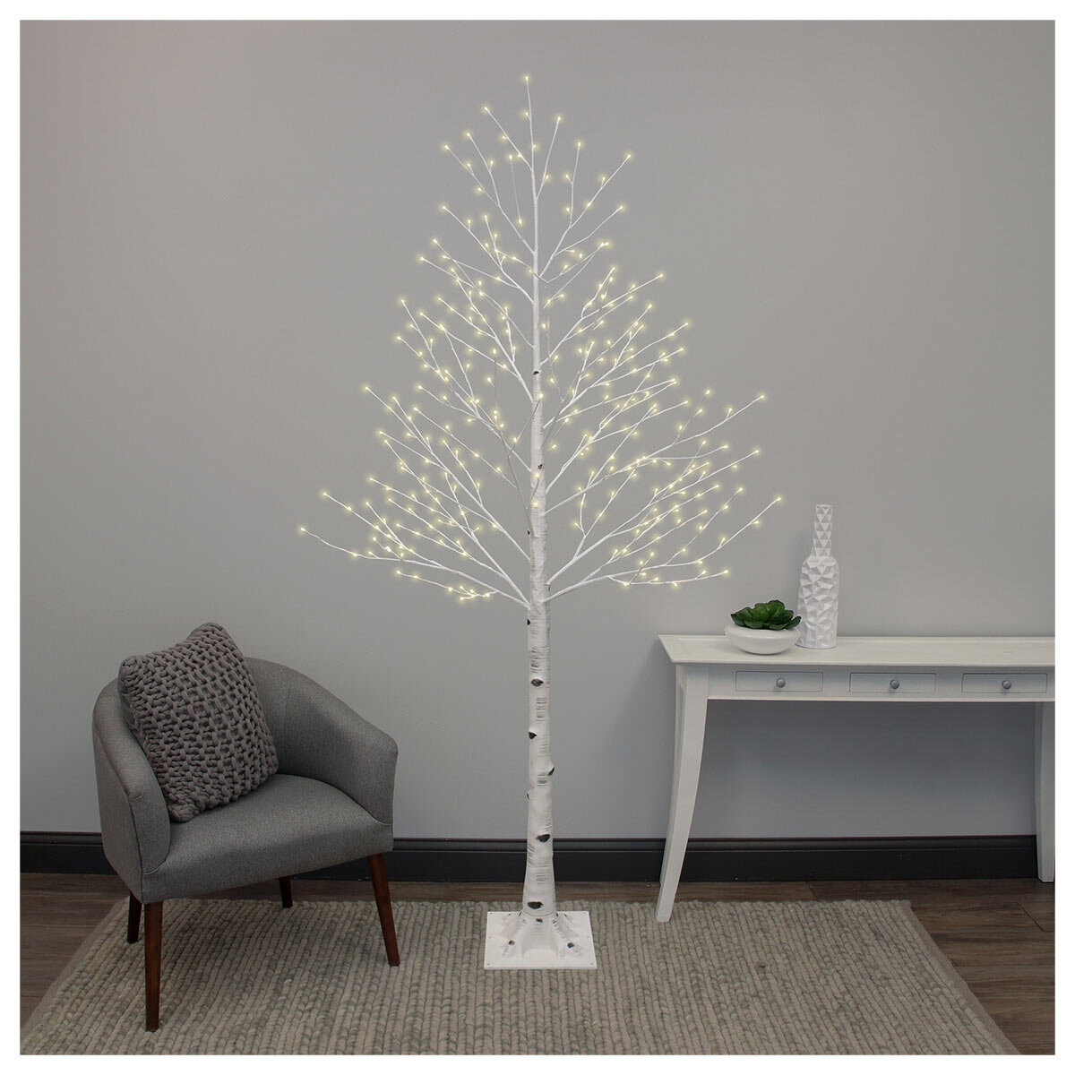 Buy Colour Select LED Birch Tree Lifestyle2 Image at Costco.co.uk