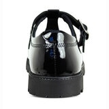 TeⓇm Emily Patent Buckle T-Bar Girl's School Shoes, Youth 3