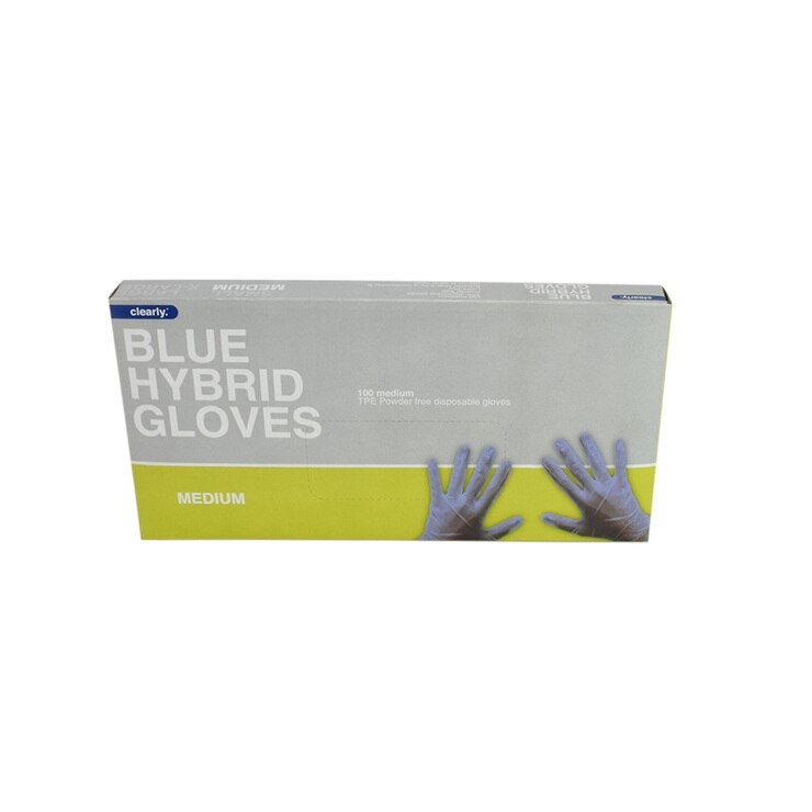 clearly professional blue hybris gloves medium clearly professional blue hybris gloves medium