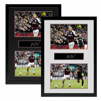 Morgan Rogers Signed Framed Aston Villa Plaque in 2 Options: White or Black Mount