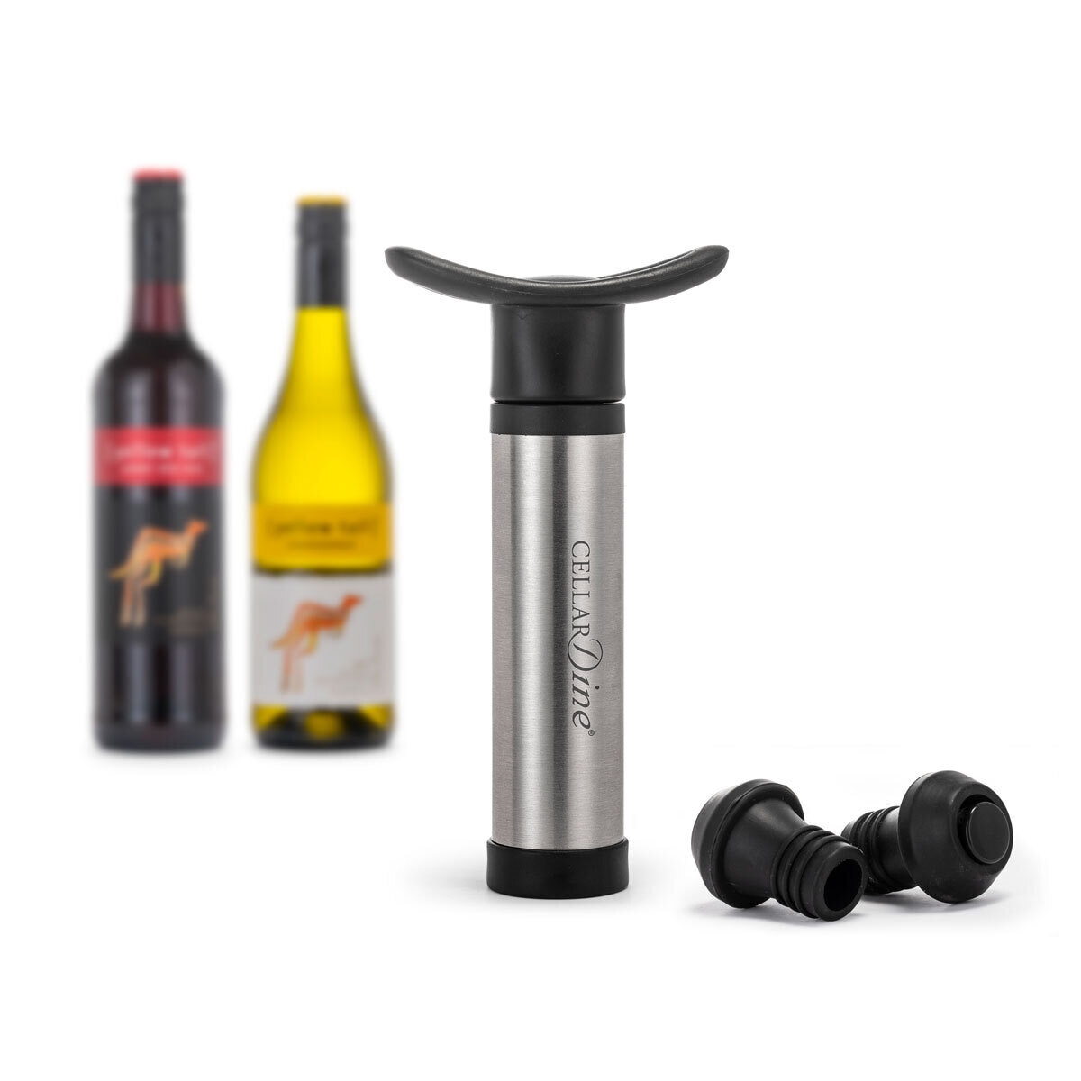 Cellardine Lever Corkscrew, Wine Saver Blister Pack & Flexicles Bottle Chiller Bundle