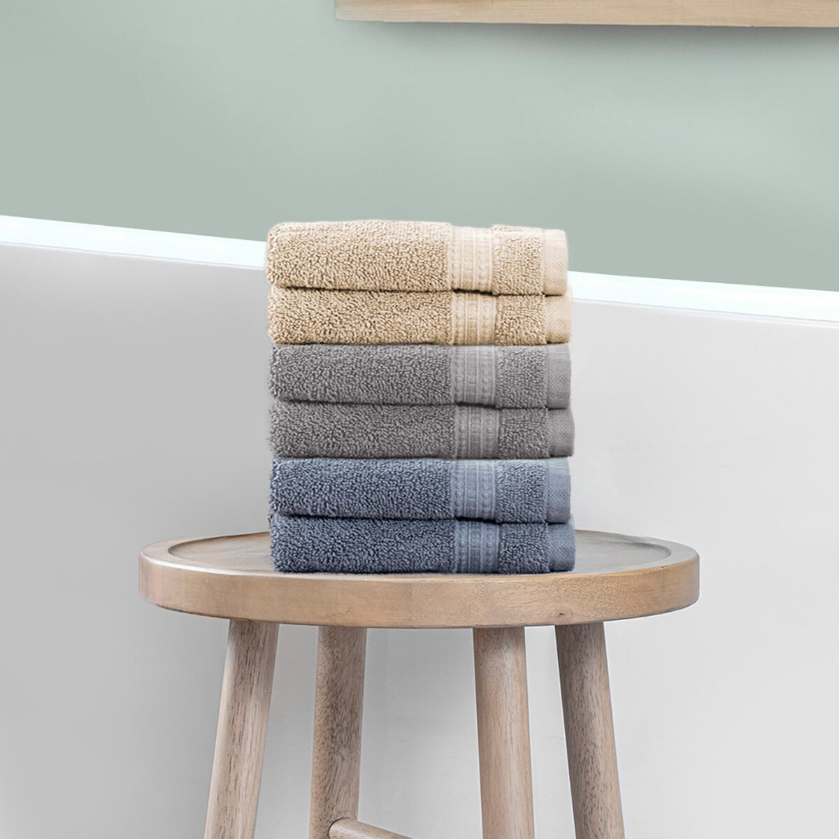 Grandeur 100% Cotton Hand Towel, 2 Pack, in 3 Colours Grandeur 100% Cotton Hand Towel, 2 Pack, in 3 Colours