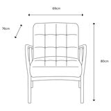 Gallery Humber Natural Faux Sheepskin Armchair Gallery Humber Natural Faux Sheepskin Armchair
