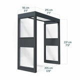 Palram Sophia Pro 215 x 96cm Door Awning Bundle