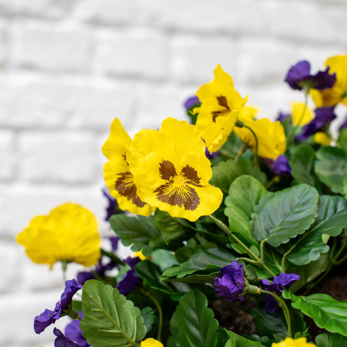 Artificial Flower Hanging Basket in 3 Colours