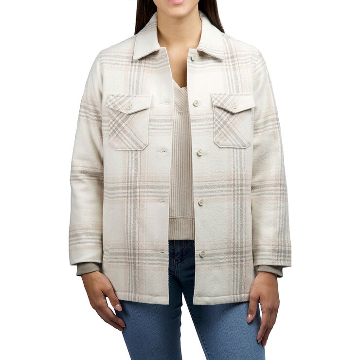 Jachs Women's Wool Blend Shacket in Cream Jachs Women's Wool Blend Shacket in Cream