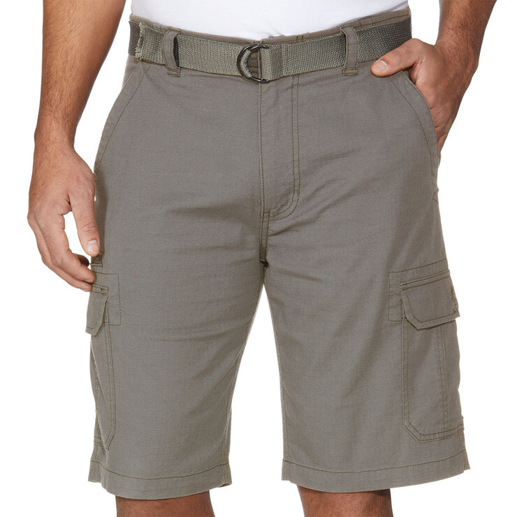 Front image of grey shorts