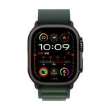 Apple Watch Ultra 2 GPS + Cellular, 49mm Titanium Case with Green Alpine Loop - Small, MX4Q3QA/A