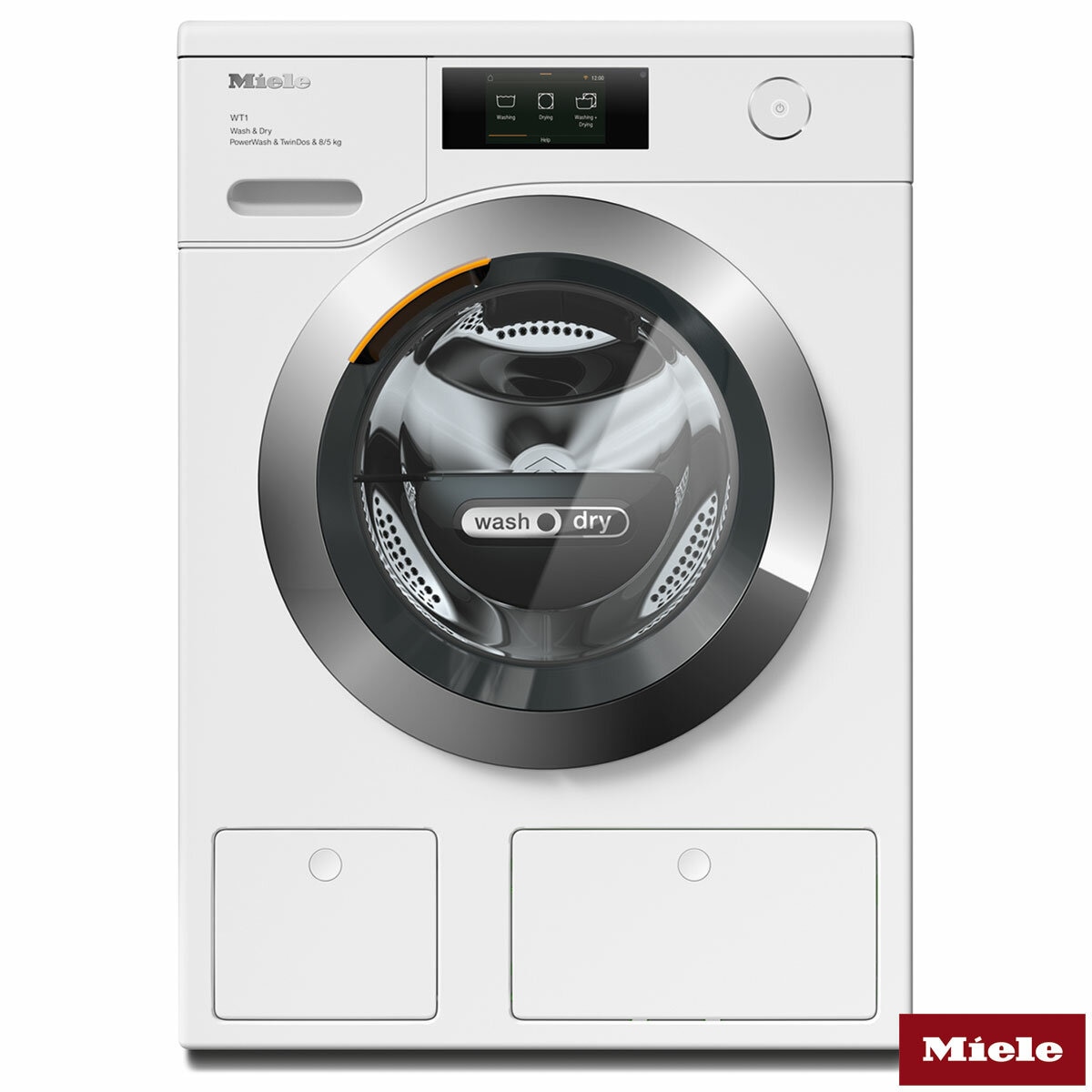 Miele WTR860 WPM, 8/5kg Washer Dryer, With Powerwash & TwinDos in White