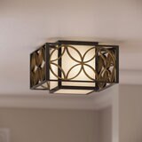 Feiss Remy 2 Light Flush Ceiling Light