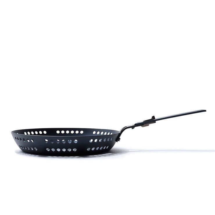 OXO Perforated BBQ Fry Pan with Detachable Handle, 30cm