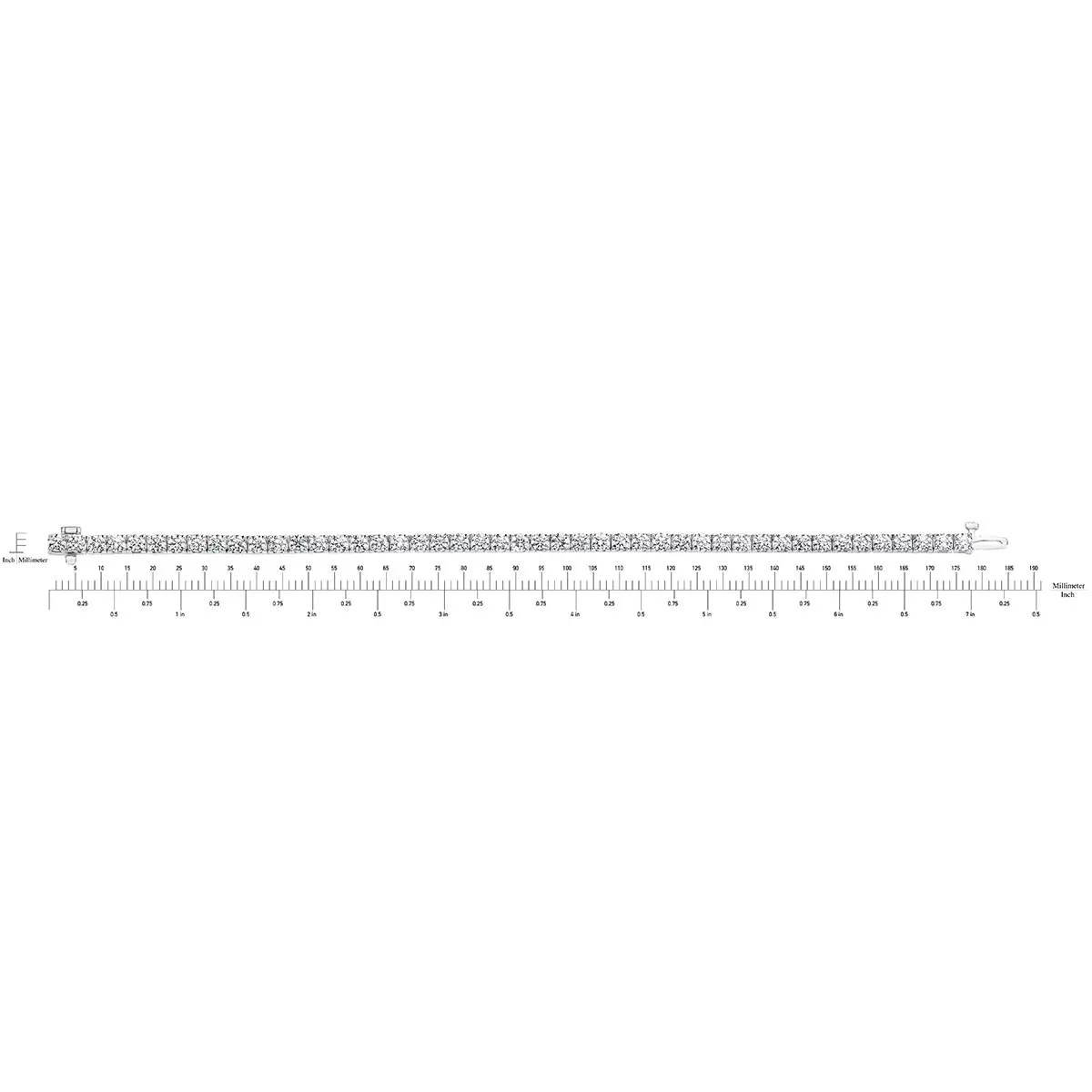 8ctw Diamond Tennis Bracelet, 18ct White Gold