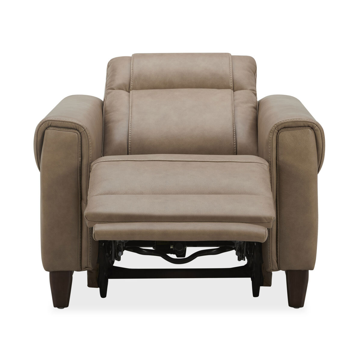 Aiden & Ivy Spencer Brown Leather Power Reclining Armchair