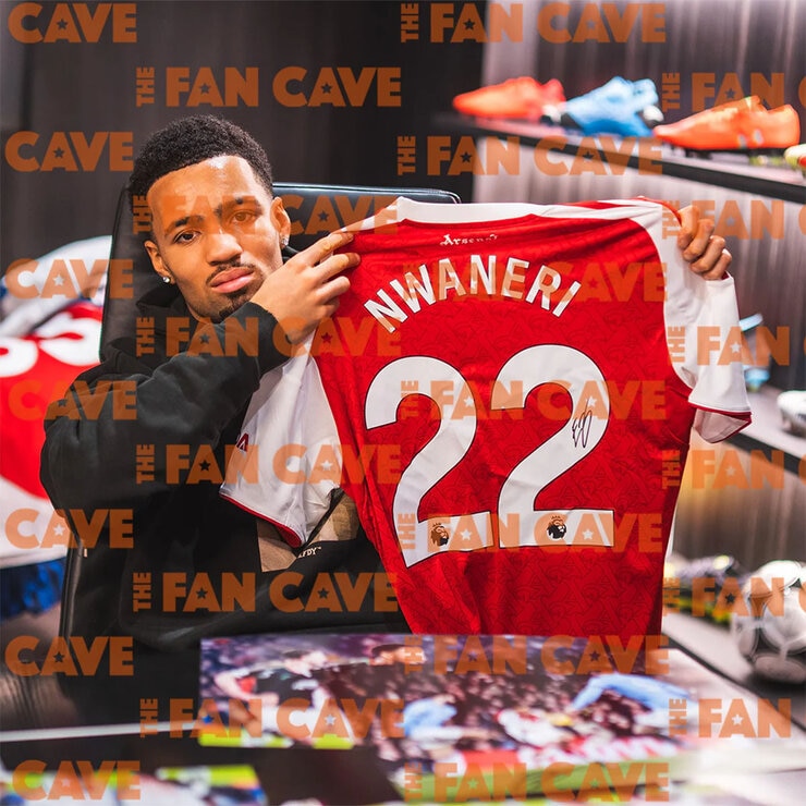 Ethan Nwaneri Signed Framed Shirt Ethan Nwaneri Signed Framed Shirt