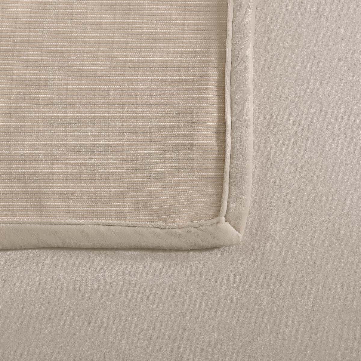 Jennifer Adams Luxe Reversible Chenille Corduroy Throw, 152 x 178 cm