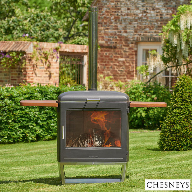 Installed Chesneys Garden Party Outdoor Heater and Barbecue Costco UK
