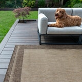 Concept Looms Sumac Beige Brown Indoor Outdoor Rug, in 3 Sizes