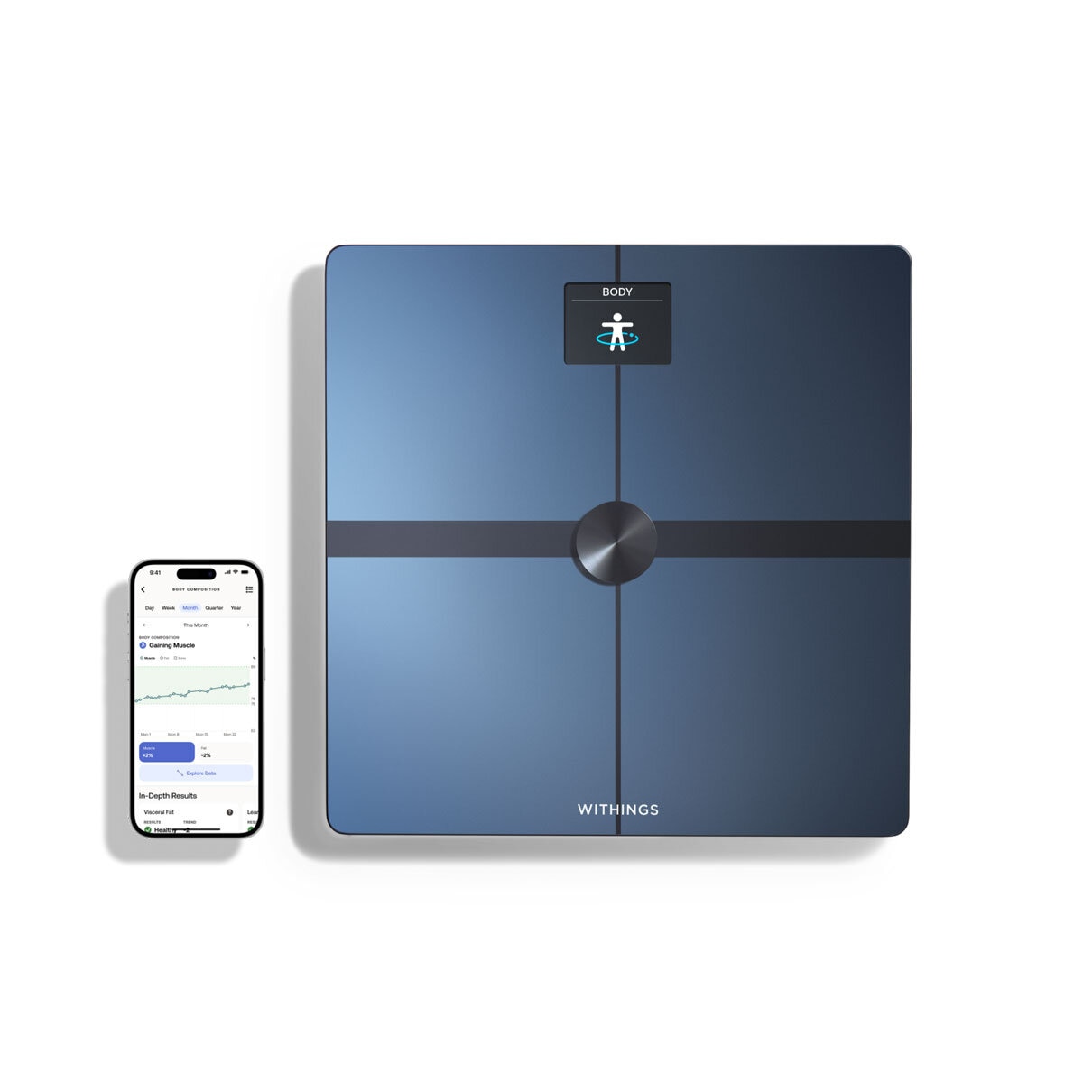 Terraillon Body Composition Scale, Measures Body Fat, Muscle Mass