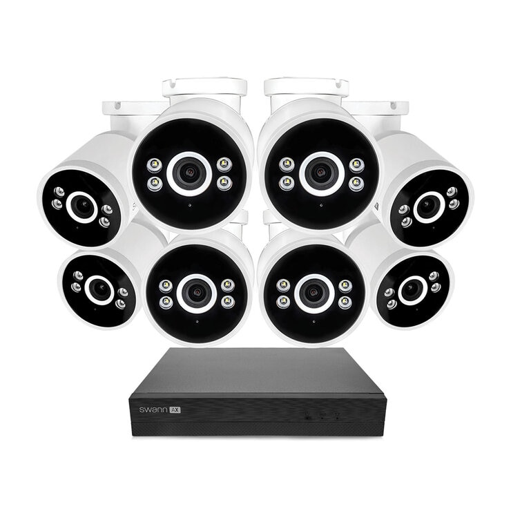 Swann 4K NVR 16 x Channel / 8 x NHD-ADVANXB Bullet Cameras with 2TB HDD SWNVK-16ADVANX8B-EU