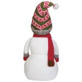3.9ft (1.2m) Soft Sculpture Cosy Stocking Cap Snowman