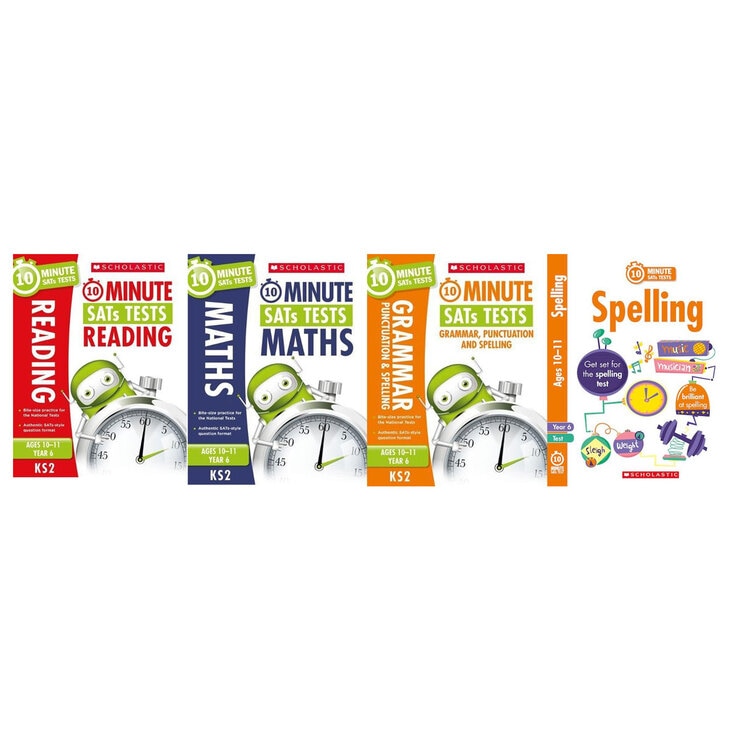 Scholastic 10 Minute SATs Tests 4 Book Pack, KS1 & KS2 Scholastic 10 Minute SATs Tests 4 Book Pack, KS1 & KS2