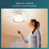 Lifestyle image showing remote control