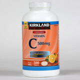 Kirkland Signature Chewable Once Daily Vitamin C, 500 Tablets (16 Months Supply)