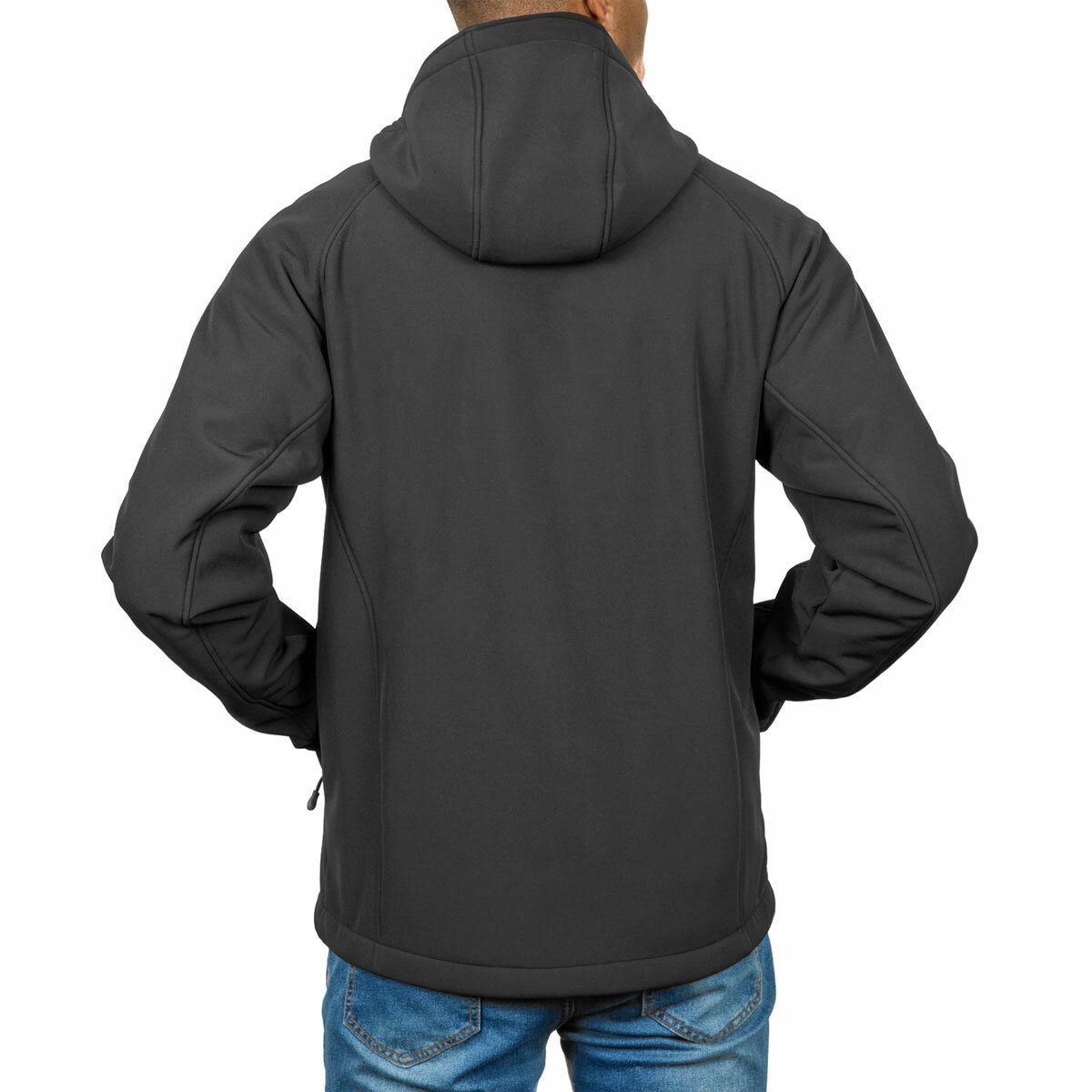 Kirkland Signature Men's Sherpa Lined Softshell Jacket in Black