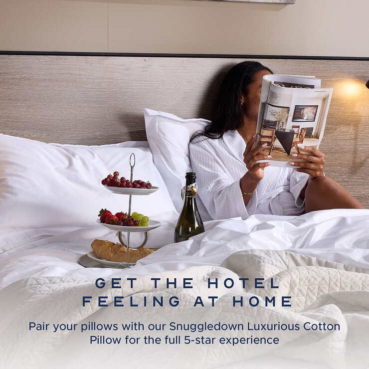 Snuggledown Clusterdown Synthetic Pillows, 4 Pack