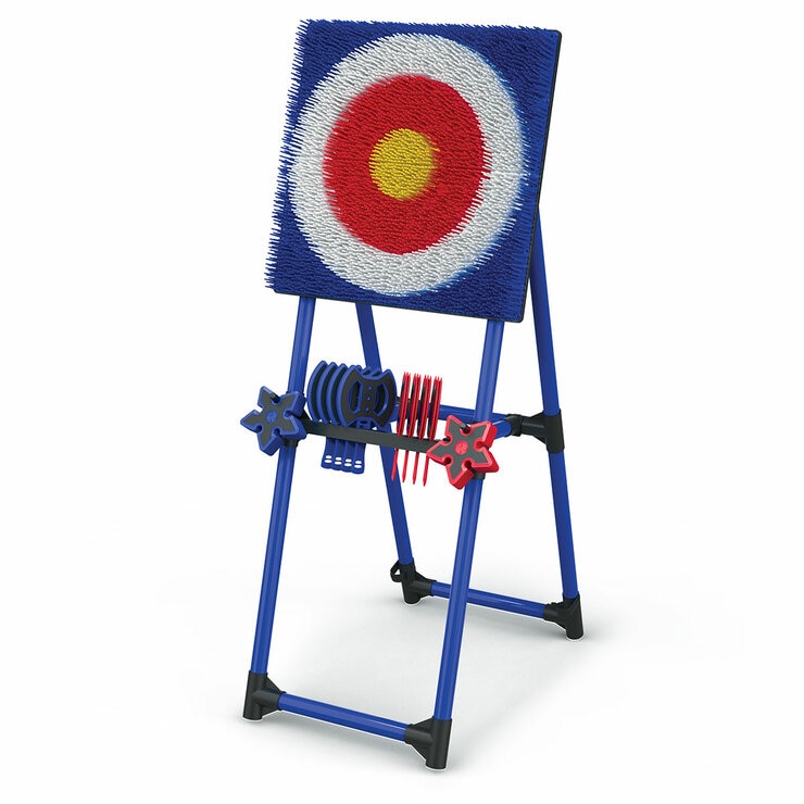 Studio image of the Axe Throw Set with Throwing Stars