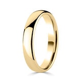 4.0mm Basic Court Wedding band. 18ct Yellow Gold