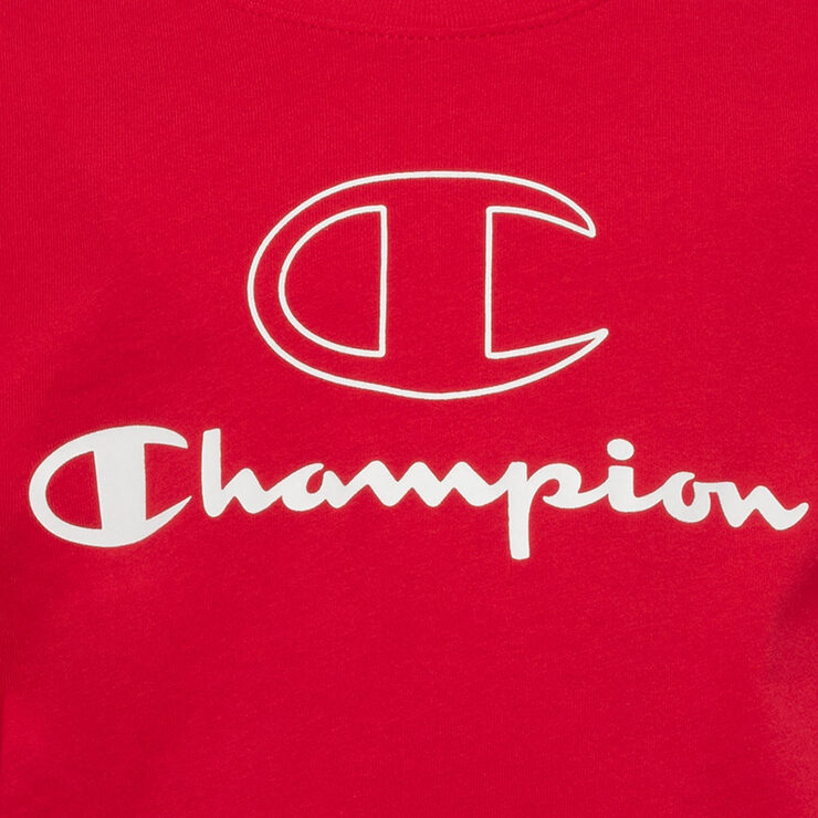 Champion Boy's 2 Pack Short Sleeve T-shirt in Black/Scarlet Champion Boy's 2 Pack Short Sleeve T-shirt in Black/Scarlet