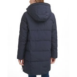 DKNY Women's Long Down Puffer Coat in Navy