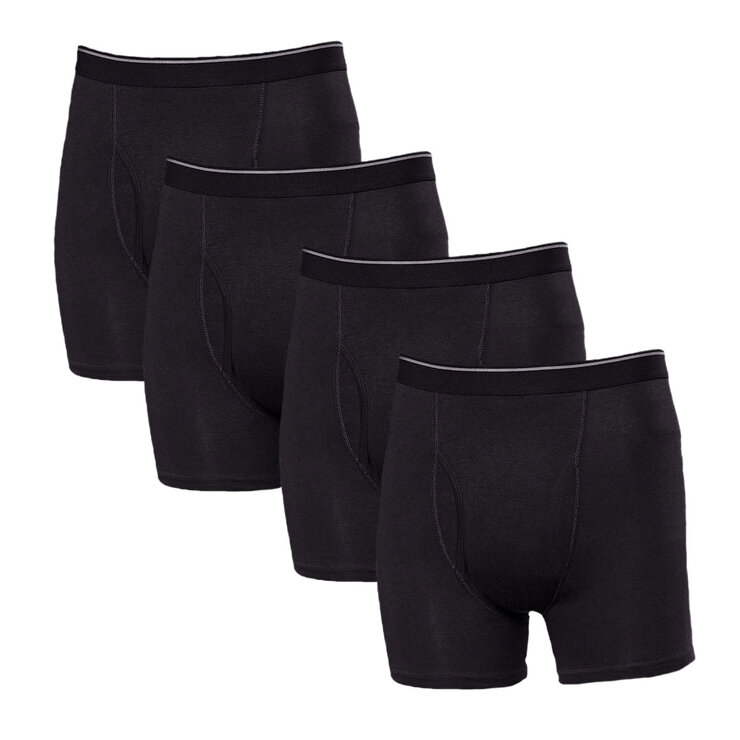 Kirkland Signature Men's 4 Pack Boxer Shorts, Medium Kirkland Signature Men's 4 Pack Boxer Shorts, Medium