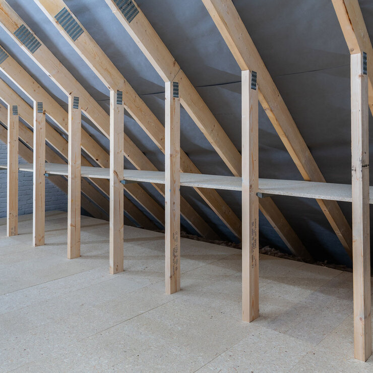LoftZone StoreFloor Loft Boarding with 100mm Insulation Fully Installed by Amazing Lofts