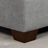 Thomasville Miles Grey Fabric Corner Sofa with Ottoman