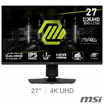 MSI MAG 275UPD E14 27 inch 4K Ultra HD 144Hz IPS Gaming Monitor, 9S6-3CE89M-017