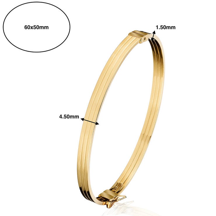 14ct Yellow Gold Fancy Bangle 14ct Yellow Gold Fancy Bangle