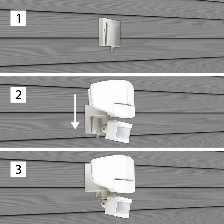 Sunforce 1500 Lumen LED Triple Head Solar Motion Activated Security
