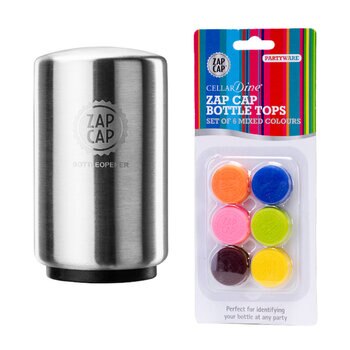 Cellardine ZapCap Bottle Opener x2 & Bottle Stoppers Bundle 