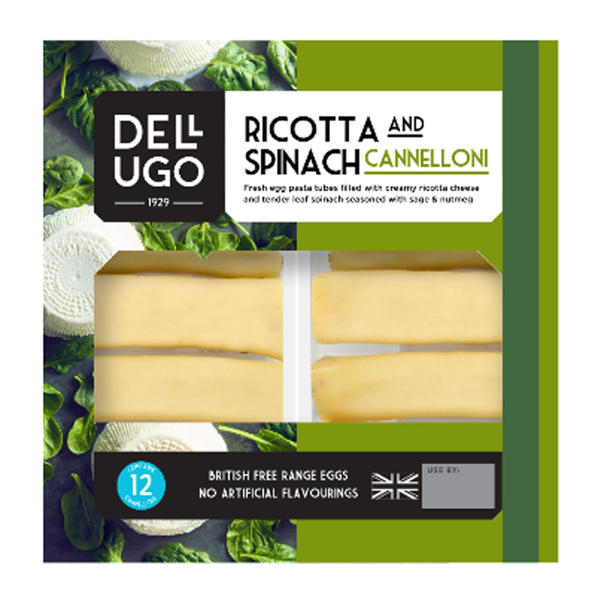 Dell' Ugo Ricotta & Spinach Cannelloni, 300g